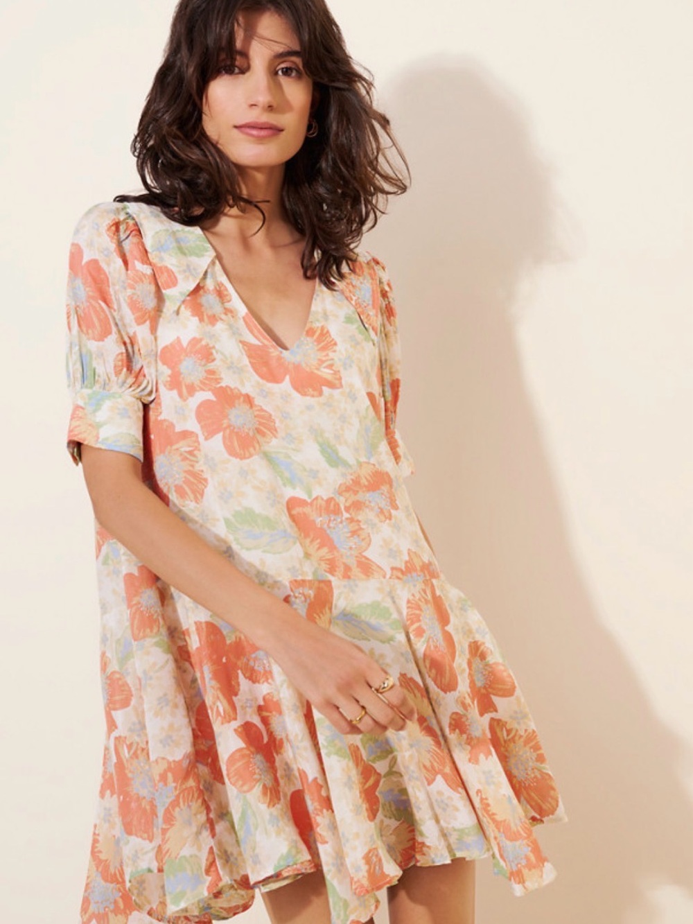 Free People Moon Chaser Mini Dress Soft Combo NWOT